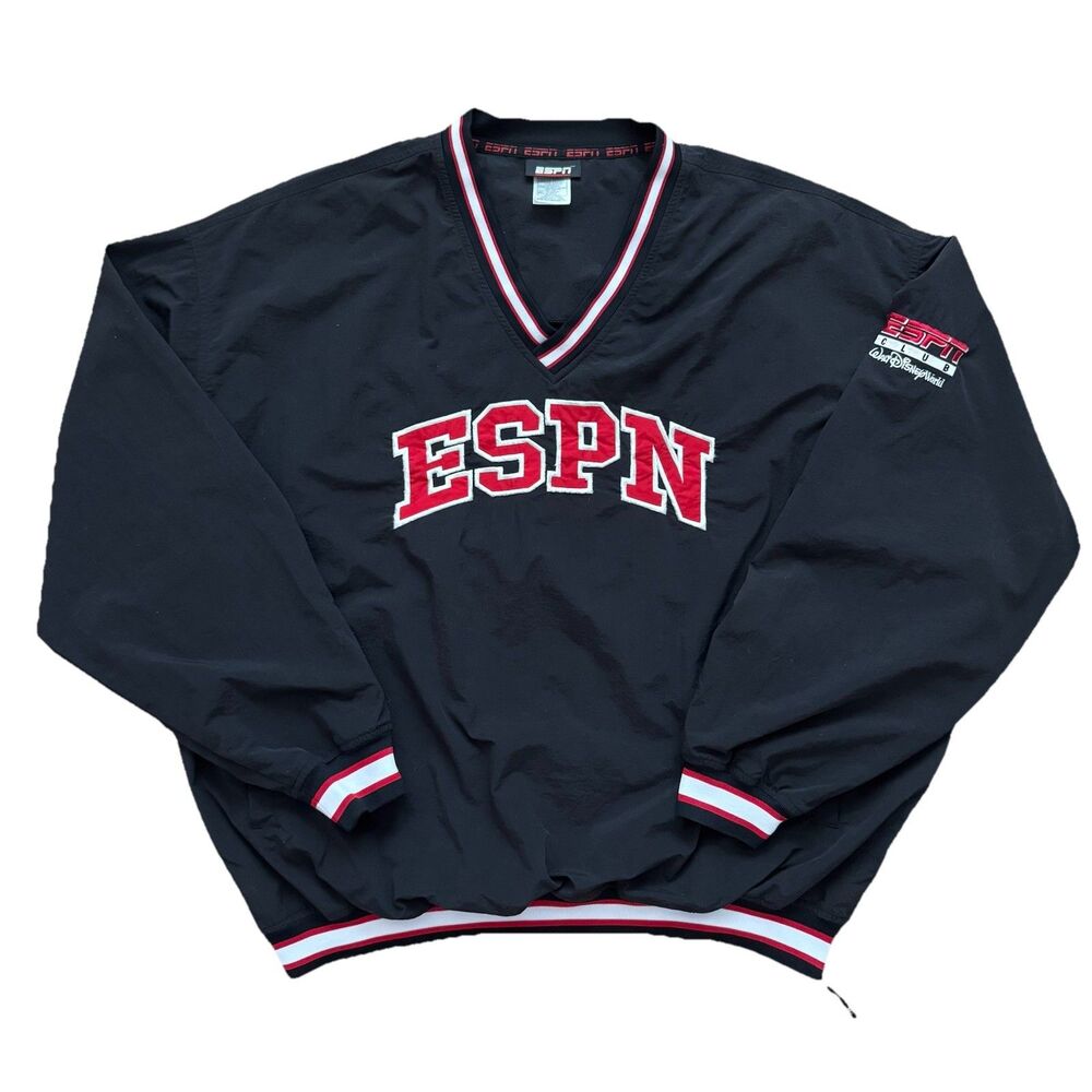 Vintage 90s ESPN Club Walt Disney World Pullover Windbreaker Jacket XXL
